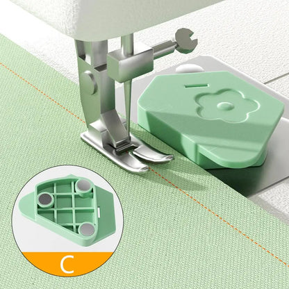 Magnetic Seam Guide for Sewing Machine - Multifunctional Hem Guide with Scale