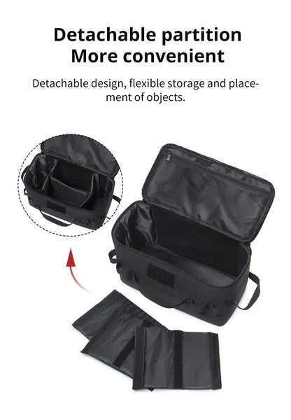 Outdoor Camping Gas Tank & Tool Storage Bag – Large Capacity Bag for Gas Canister, Ground Nails, and Cookware