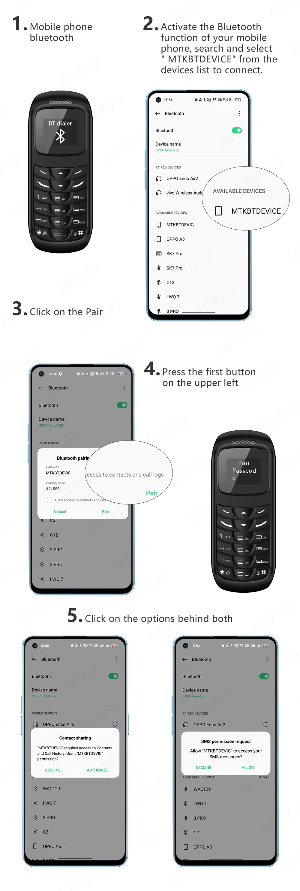 Unlocked Mini Mobile Phone – Bluetooth, Voice Changer, Automatic Call Recording, Magic Voice, Portable Cheap Cellphone