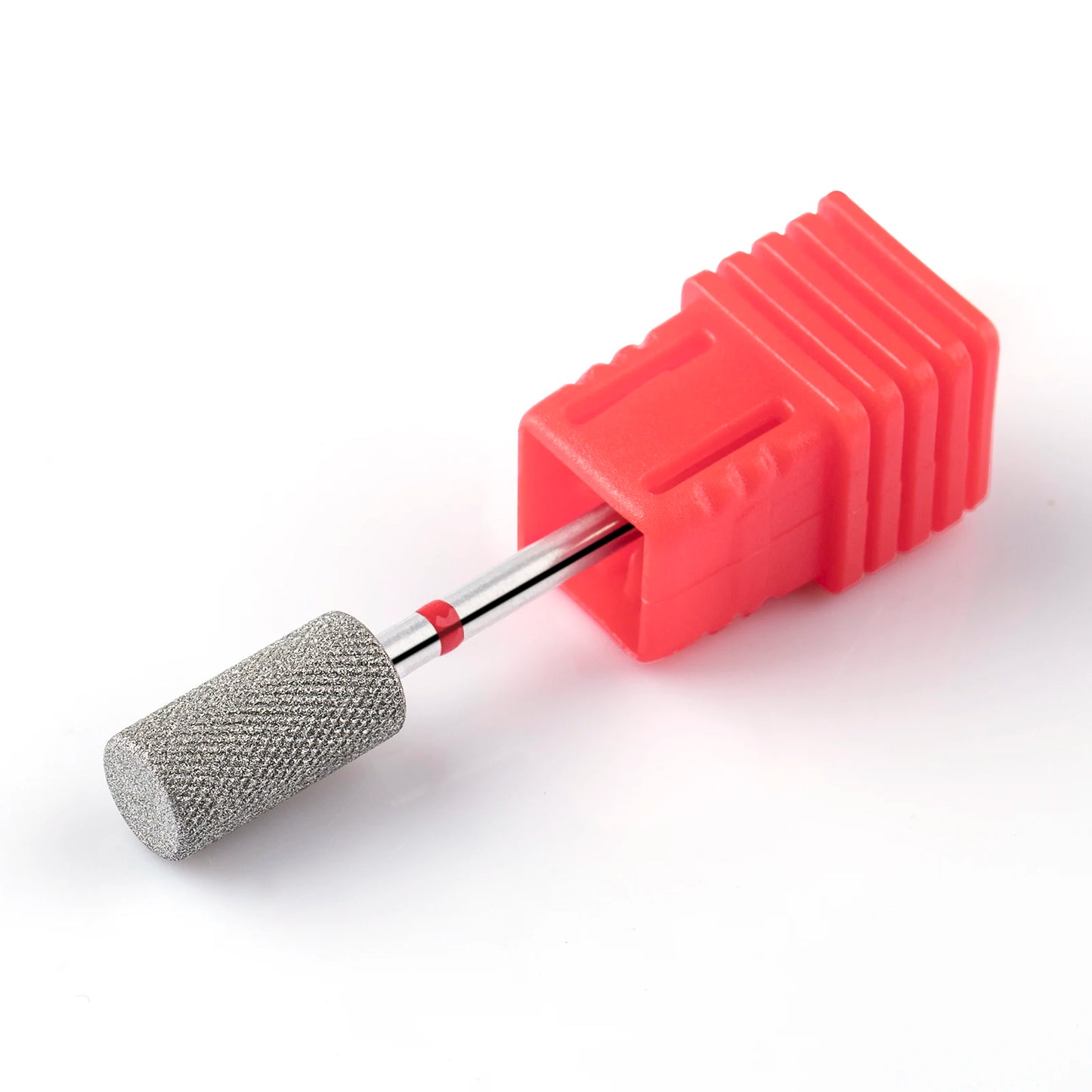BNG Diamond Nail Sanding Drill Bits - Cross Teeth Barrel Rotary Cuticle Clean Burr, 3/32" Manicure Bit for Nail Accessories