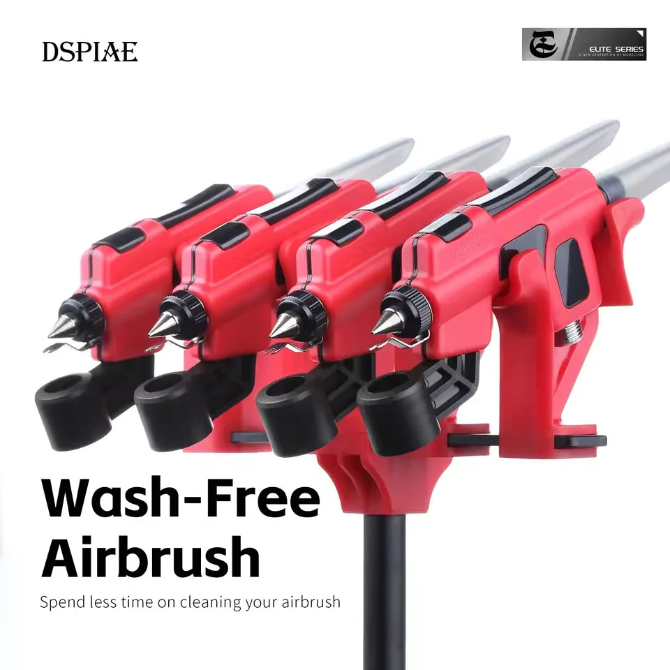 DSPIAE PT-AB Wash-Free Airbrush Set with Marker Rack – Quick Paint Change Tool for Gundam Models, Scale Model Painting & DIY Hobby Craft Tools