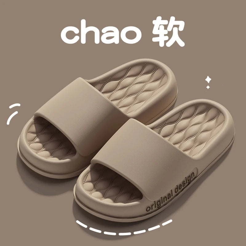 Men’s Summer Cloud Slippers – Soft Non-Slip Sole Sandals for Home, Beach, Indoor & Outdoor Casual Wear