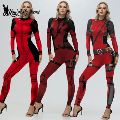 Superhero Cosplay Catsuit Costume - Anime Halloween Party Zentai Bodysuit Jumpsuit for Women & Men
