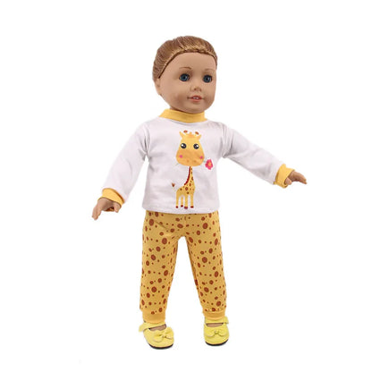15-Style Doll Pajamas & Nightgowns – Cute Patterns for 18-Inch American & 43cm Born Dolls, Doll Accessories Toy