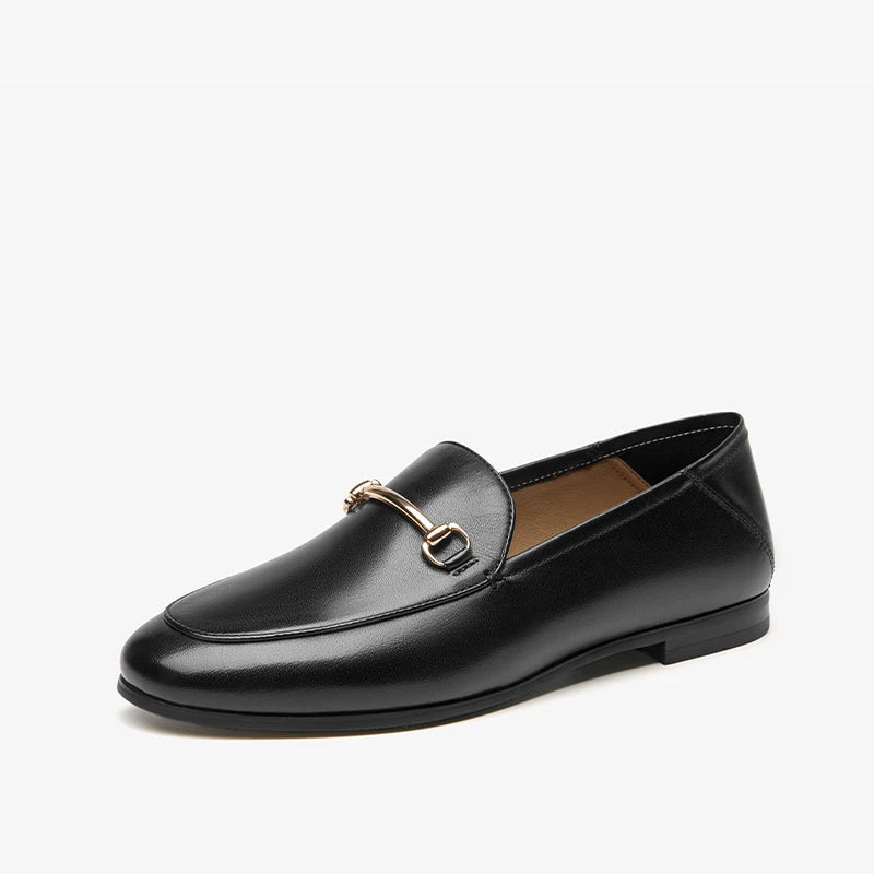 BEAUTODAY Women’s Dress Loafers – Cow Leather & Sheepskin Formal Business Shoes, Handmade Spring/Autumn 2025 27171