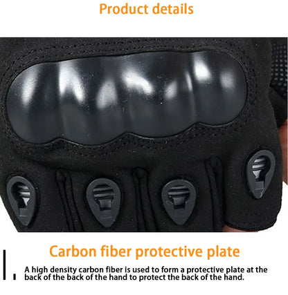 Tactical Hard Knuckle Half Finger Gloves – Men's Combat, Hunting, Shooting & Paintball Duty Fingerless Gloves