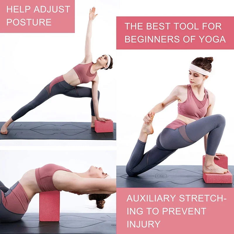 EVA Yoga & Pilates Blocks – Exercise Bricks for Home Fitness, Reinforcement, and Workout Support