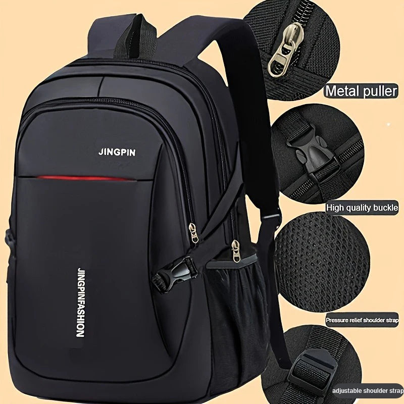 Men’s Waterproof Oxford Backpack – Business, School & Casual Travel Rucksack