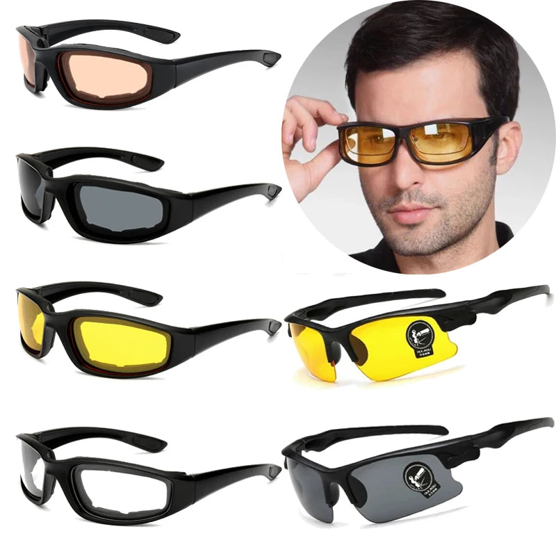 Anti-Glare Night Vision Goggles for Cars and Motorcycles – Unisex Eye Protection for Driving, Cycling, and Skiing