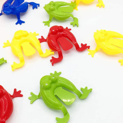 Jumping Frog Fidget Toys (10–20 Pcs) – Kids Stress Relief Bounce Novelty Toys, Birthday Party Favors & Gifts
