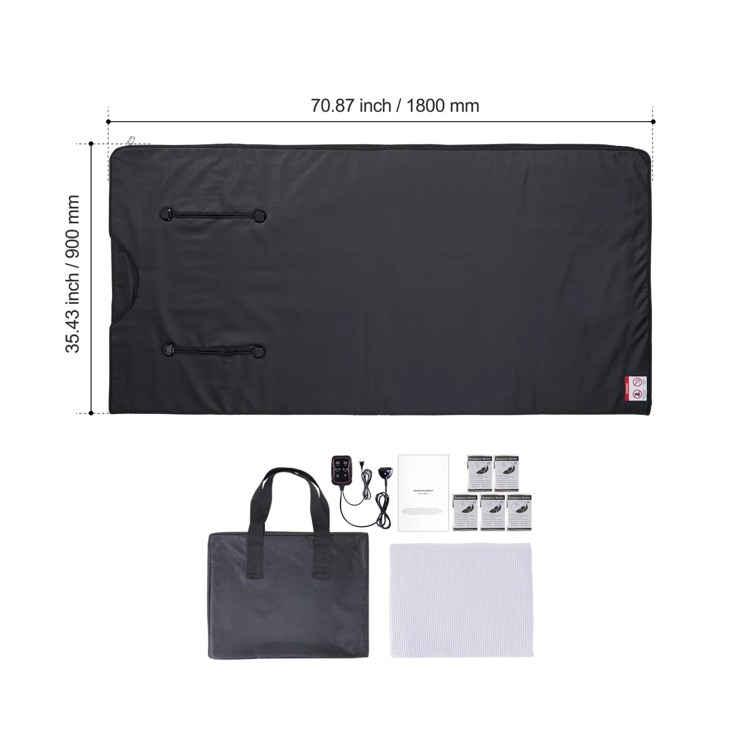 VEVOR Sauna Blanket for Detoxification – Portable Far Infrared Sauna, Adjustable Temperature & Timer for Home Relaxation