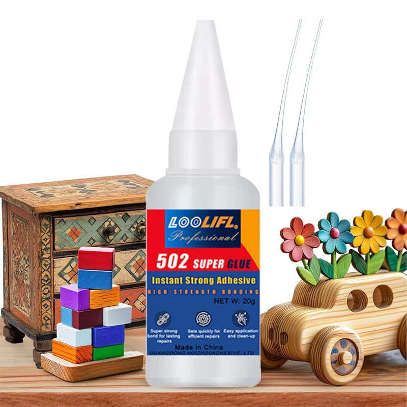 502 Super Adhesive Glue - 20g Multi-Purpose Adhesive for Metal, Plastic & DIY Repairs