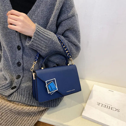 Women’s Luxury Handbag – Retro Designer Armpit Shoulder Bag with Chain Messenger, Fashion Crossbody Rhombus Small Square Bag