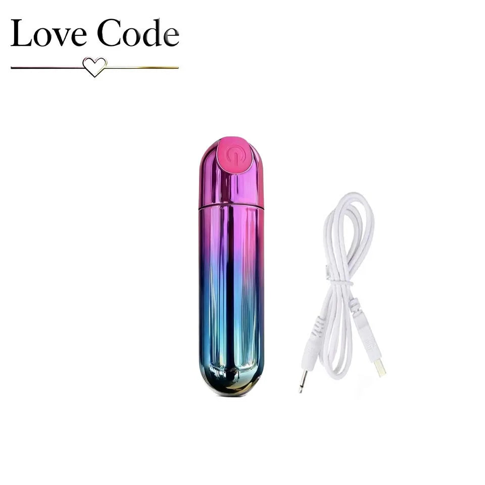 USB Rechargeable Mini Bullet Vibrator - 10 Speed Clitoral & G Spot Massage Stimulator for Women