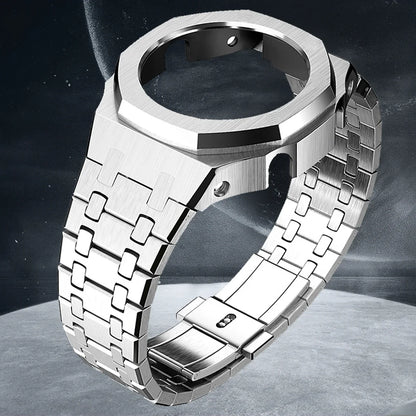 Gen4 Mod Kit for Casioak GA2100/2110 – Metal Bezel, Rubber Watch Case & Stainless Steel Strap