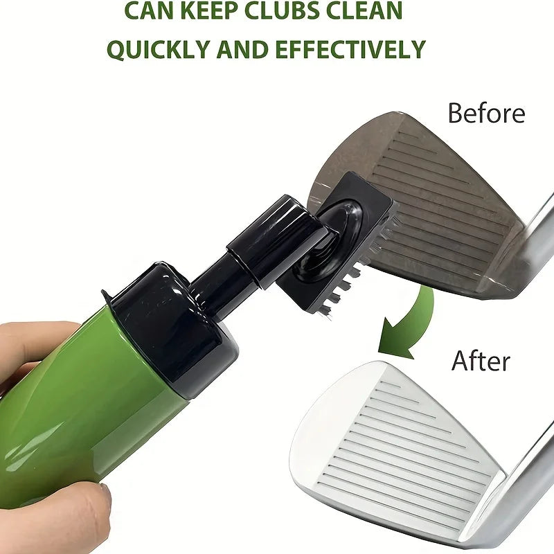 1pc Golf Club Cleaner Groove Tube: Leakproof Reservoir Squeeze Bottle Golf Brush - Easy Cleaning Tool for Golf Clubs