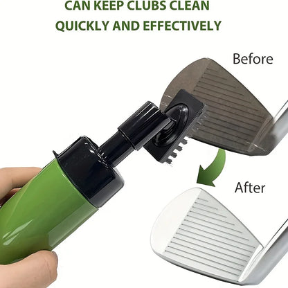 1pc Golf Club Cleaner Groove Tube: Leakproof Reservoir Squeeze Bottle Golf Brush - Easy Cleaning Tool for Golf Clubs