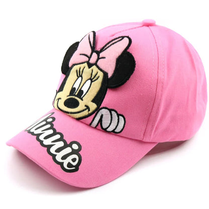 Disney Minnie Mouse Baby Hat – Embroidered Cotton Baseball Cap for Kids Boys & Girls, Sun Protection Outdoor Cap