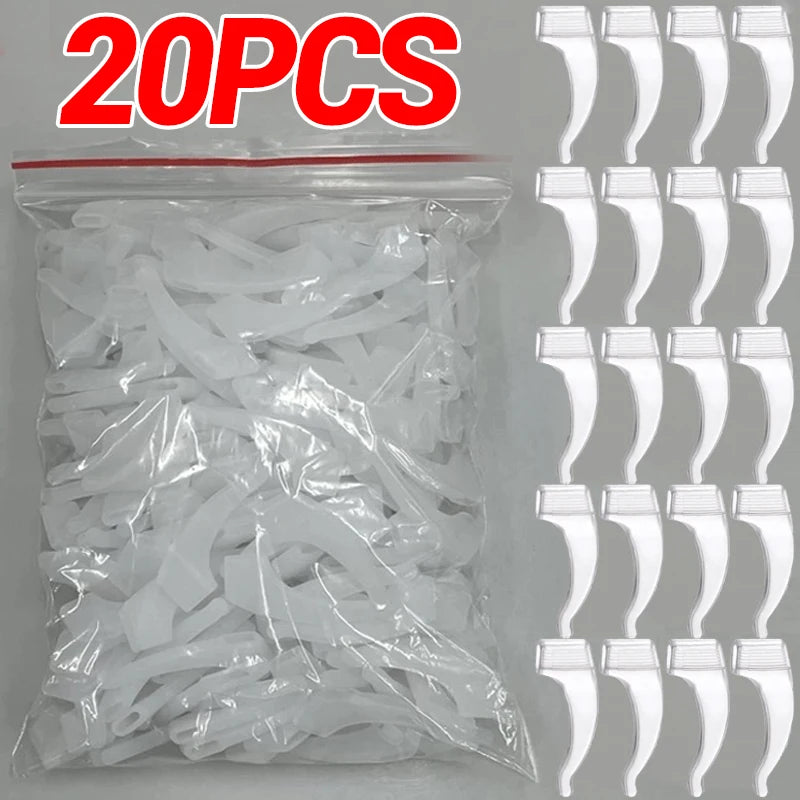 Anti-Slip Silicone Ear Hooks for Glasses | Elastic Eyewear Grip, Temple Holder & Fastener Accessories