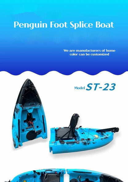 Modular Electric & Pedal-Driven Kayak – Portable Detachable Canoe, Lightweight Inflatable Folding Boat for Fishing & Adventure