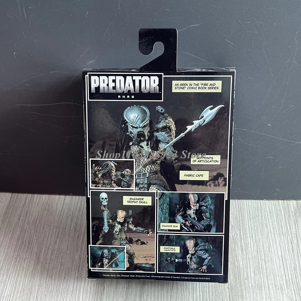 NECA Predator Figure — Ultimate Shaman Elder Armored Jungle Hunter with Snake Vision, Alien Model Toy Gift