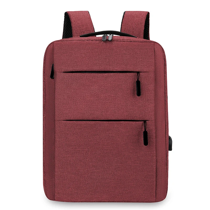 Multi-Layer Zipper Laptop Backpack 13–15 Inch – Business Travel Computer Bag for Men & Women