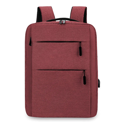 Multi-Layer Zipper Laptop Backpack 13–15 Inch – Business Travel Computer Bag for Men & Women
