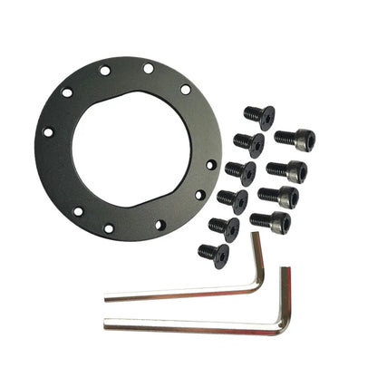 70mm Hole Spacing Fanatec QR2 Adapter Plate – CNC Machined Aluminum Alloy for Steering Wheels, Anodized Finish