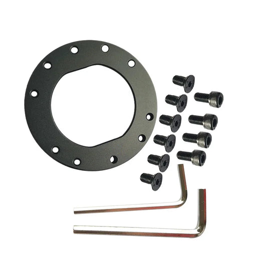 70mm Hole Spacing Fanatec QR2 Adapter Plate – CNC Machined Aluminum Alloy for Steering Wheels, Anodized Finish