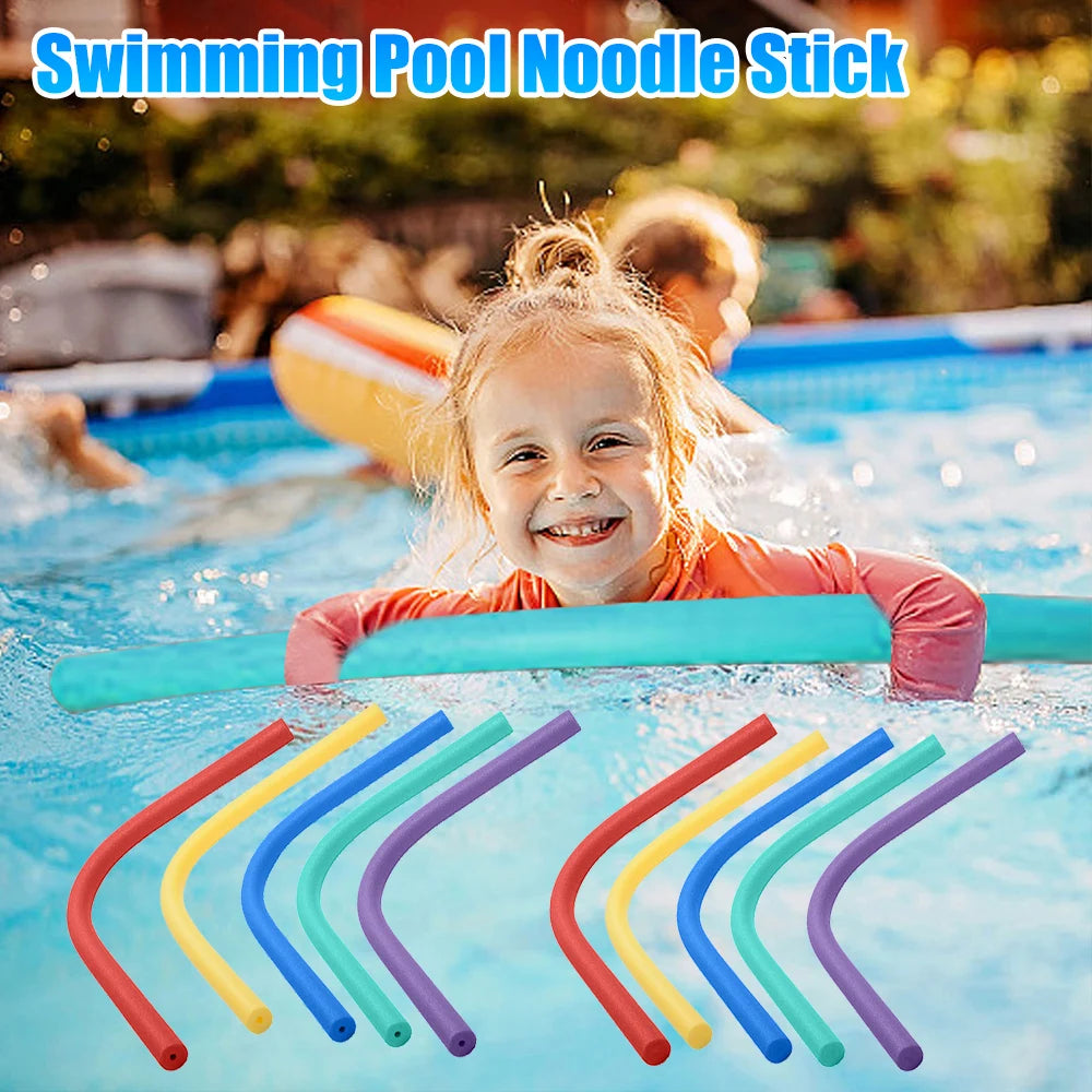 Swimming Pool Noodle Stick — Colorful Foam Buoyancy Aid for Kids & Adults, Swimming Float Accessory