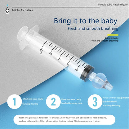 10ML/20ML Baby Nasal Aspirator Syringe – Gentle Nose Cleaner & Nasal Washer for Children with Rhinitis