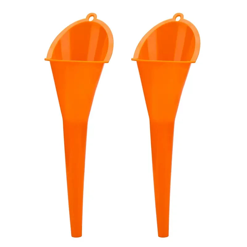 Car Long Stem Funnel - Anti-Splash Gasoline & Oil Fuel Filling Tool for Motorcycle Refueling, Auto Accessories