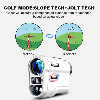 REVASRI Golf Laser Rangefinder – 600M Telescope with Flag-Lock, Slope Pin Distance Meter, 1000M Camouflage Hunting Monocular