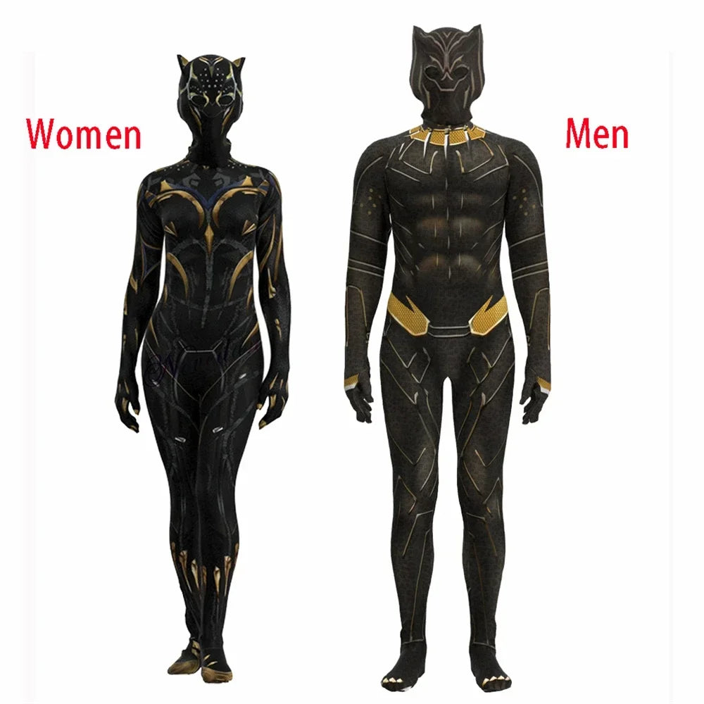 Black Panther 2 Wakanda Forever Shuri Cosplay Costume – Superhero Jumpsuit Bodysuit for Women, Men & Kids, Carnival Outfit