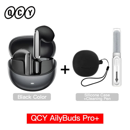 QCY HT10 AilyBuds Pro+ ANC Earbuds - Bluetooth 5.3 Wireless Hi-Res LDAC Earphones with AI Call & Multipoint Connection