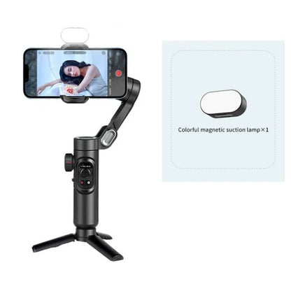 AOCHUAN 3-Axis Smartphone Gimbal - Handheld Stabilizer with Fill Light & Face Tracking for iPhone Android Vlogging