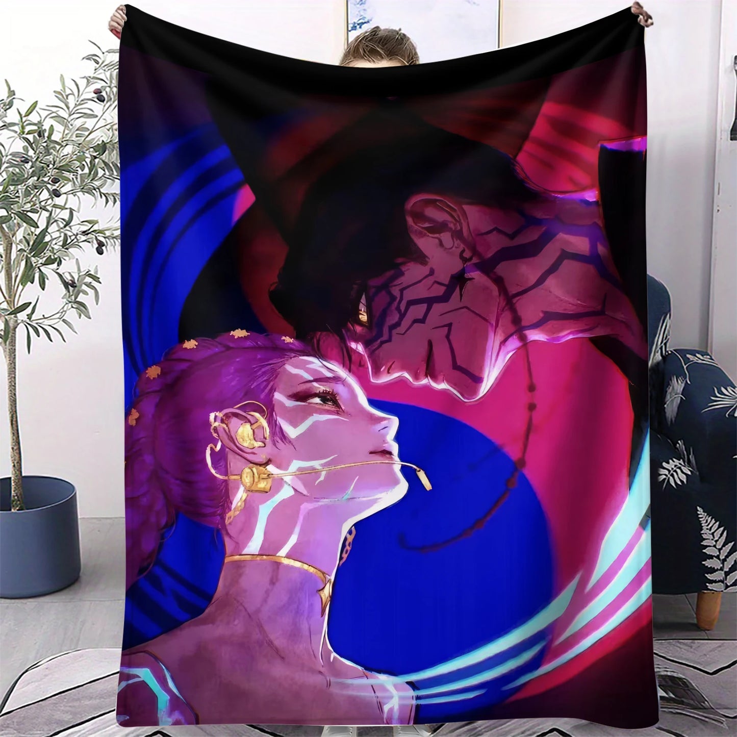 K-Pop Demon Hunters Flannel Blanket – 31 Styles Anime Throw for Home, Travel & Camping Fan Gift