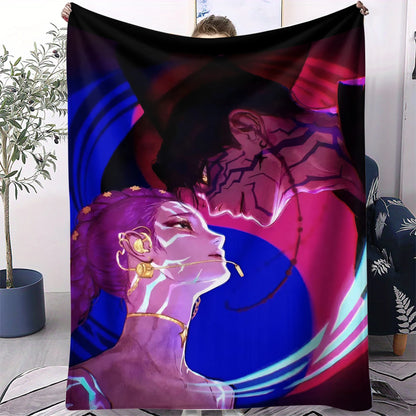 K-Pop Demon Hunters Flannel Blanket – 31 Styles Anime Throw for Home, Travel & Camping Fan Gift
