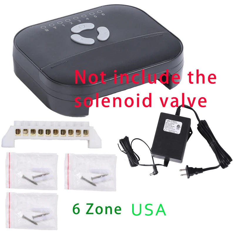 6 Zone WiFi Tuya Smart Watering Timer – Garden Irrigation Controller with Water Valve, Smart Home System