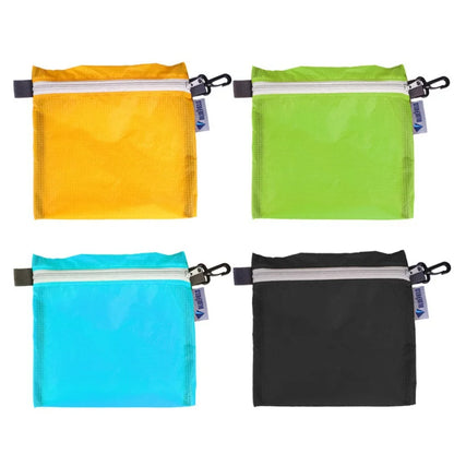 Waterproof Nylon-Silicon Hook Pouch — Portable Zipper Organizer for Camping, Hiking & Travel Storage