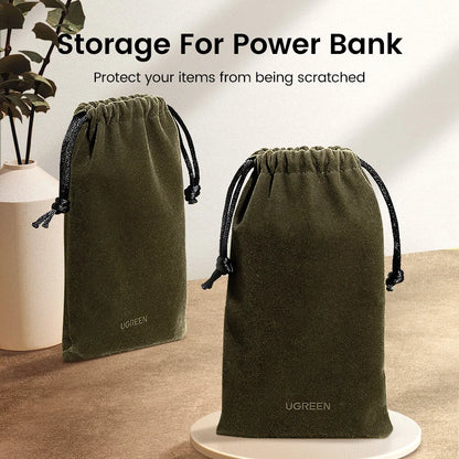 UGREEN Power Bank Storage Pouch - Phone, Earphone, Charger & Cable Organizer Bag for iPhone Samsung Xiaomi Accessories