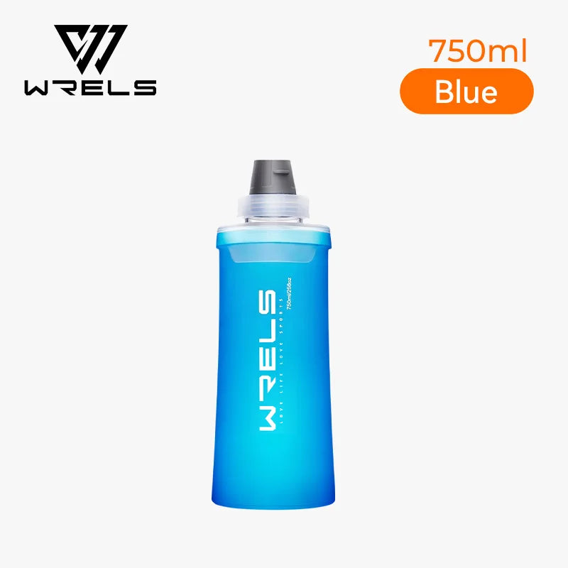 WRELS Soft Water Bottle with Filter - Ultralight Collapsible Hiking & Camping Hydration Flask