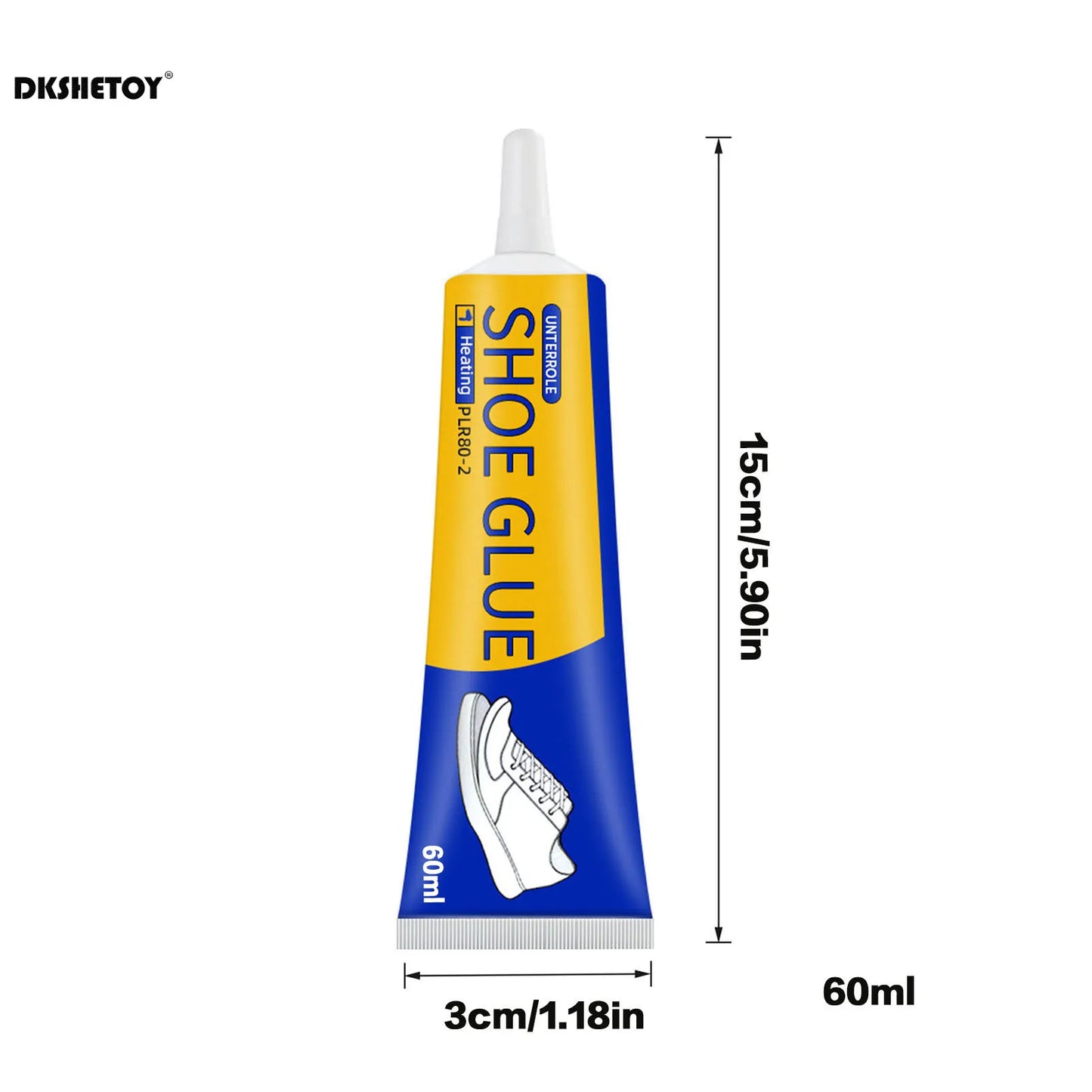 60ml Super Strong Shoe Glue, DIY Repair Adhesive, Waterproof Sneaker & Boot Sealer, Fast Leather Repair