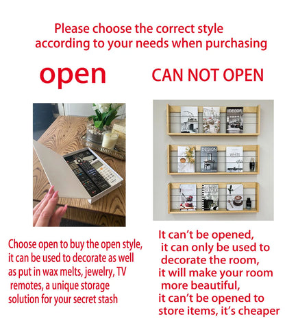 Luxury Fake Books for Decor - Elegant Living Room Coffee Table Ornaments and Remote Control Storage Box