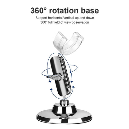 WiFi Digital Microscope - Wireless Electron Dermatoscope for Scalp Detection, Pores Magnifier & Skin Analyzer
