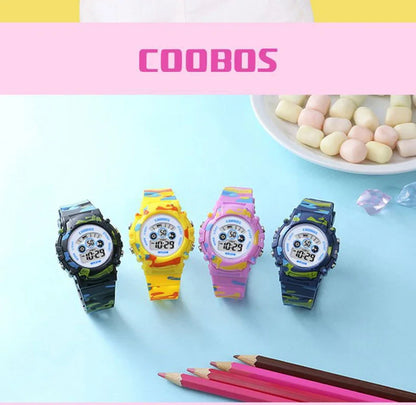 Kids Sport Digital Watch - Waterproof LED Electronic Watch with Luminous Display & Week Function
