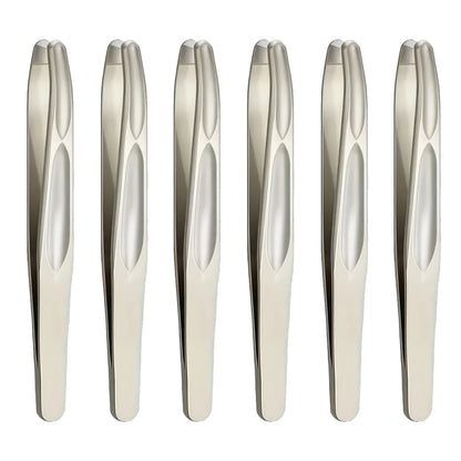 Premium Round Head Tweezers - Precision Eyebrow, Facial Hair & Beard Removal Tool