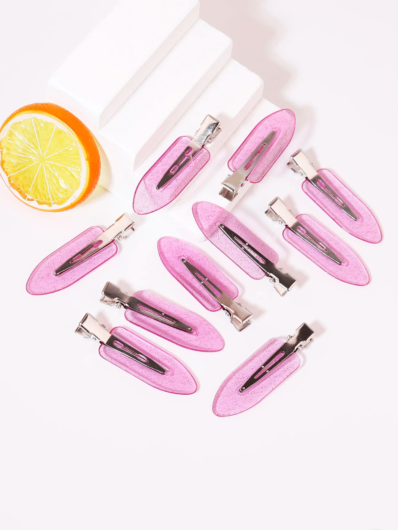 Seamless Transparent Hair Clips - 10-Piece Styling Clips for Wigs & Hair