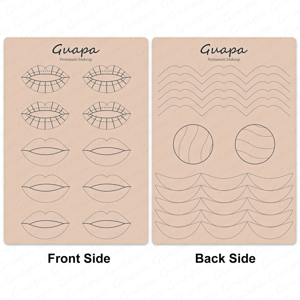 Microblading Practice Skin Sheets — Eyebrow Segment Tip Joint Texture for Semi-Permanent Makeup Training