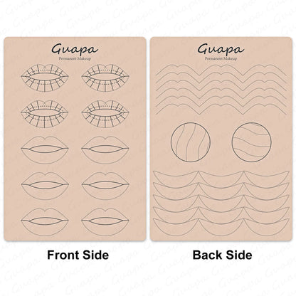 Microblading Practice Skin Sheets — Eyebrow Segment Tip Joint Texture for Semi-Permanent Makeup Training